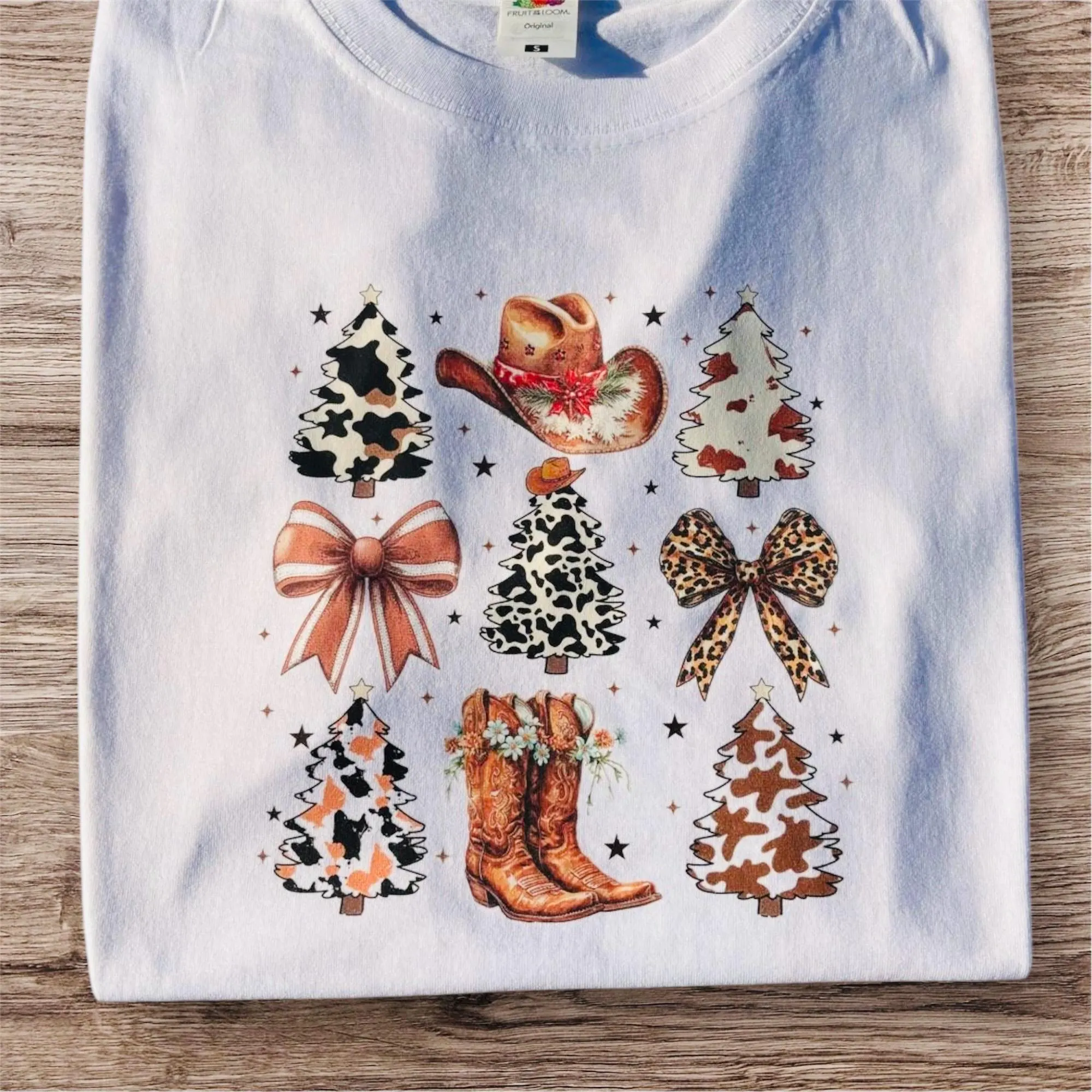 Cowboy Christmas T-Shirt: Country Music Westernwear - Image 3