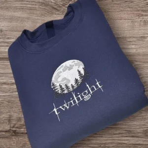 Twilight Embroidered Sweatshirt or Hoodie, Bookish Sweater, Eclipse Breaking Dawn New Moon Shirt, Twilight Saga Shirt, Readers Gift.