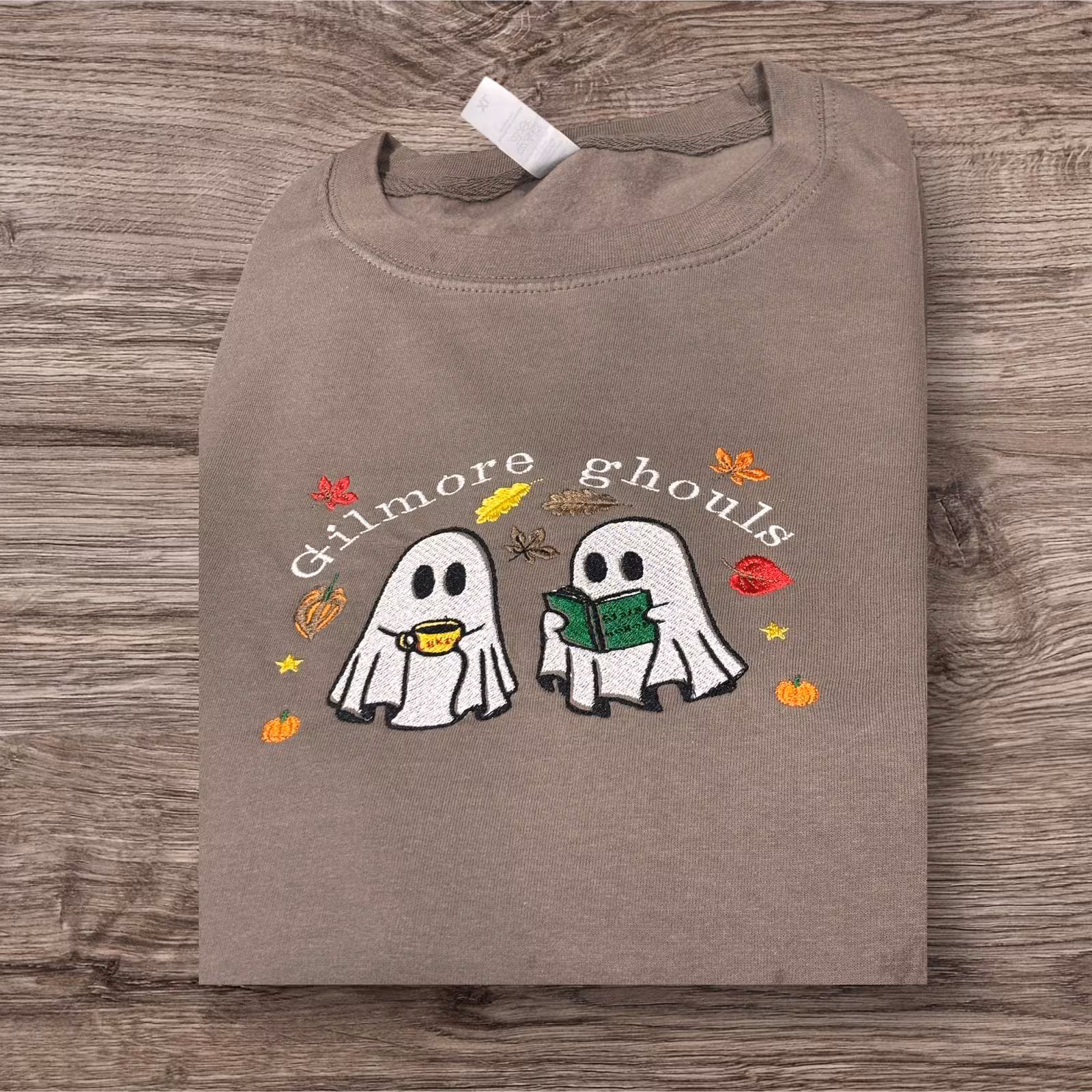 Gilmore Ghouls Embroidered Sweatshirt: Stars Hallow Halloween Jumper