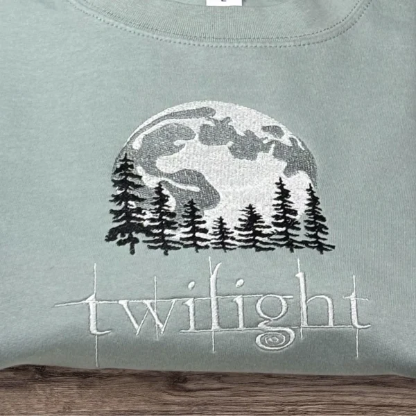 Twilight Embroidered Sweatshirt or Hoodie, Bookish Sweater, Eclipse Breaking Dawn New Moon Shirt, Twilight Saga Shirt, Readers Gift. - Image 3