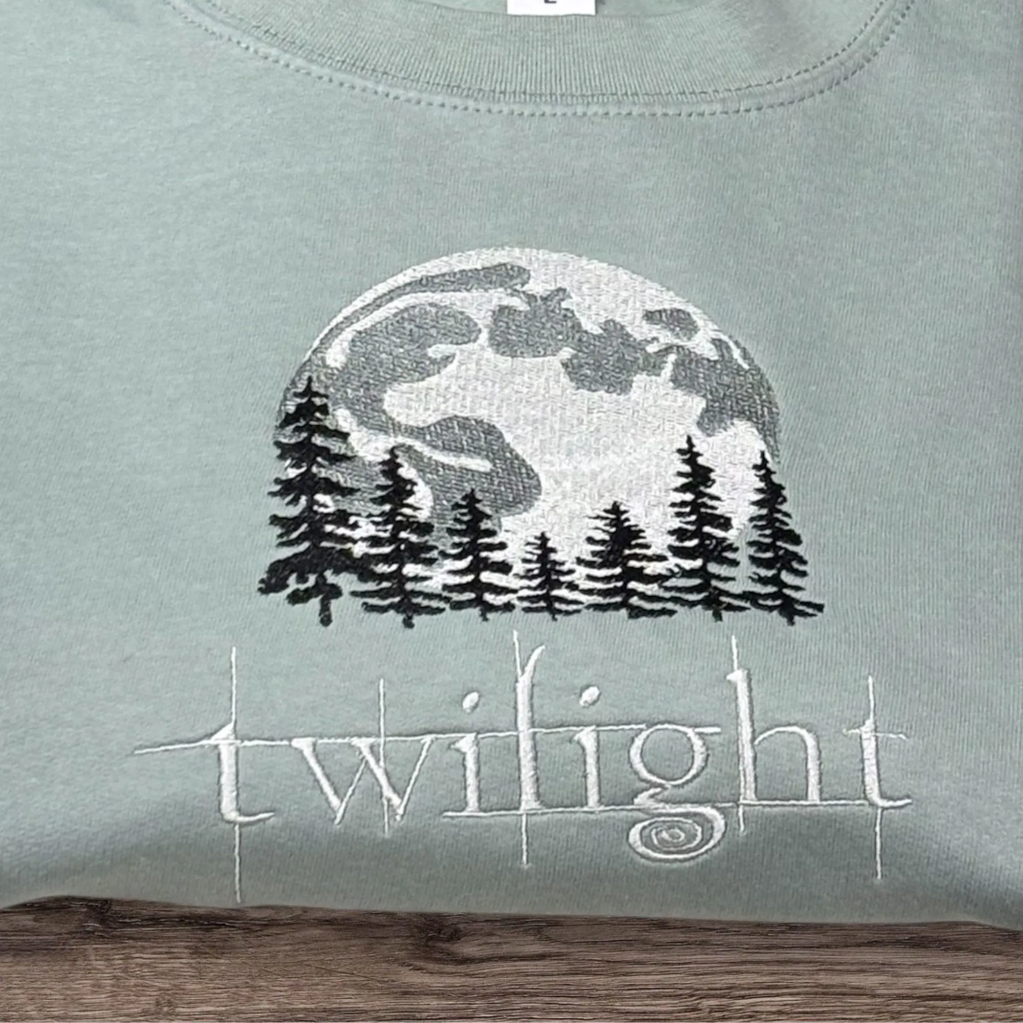 Twilight Embroidered Sweatshirt or Hoodie, Bookish Sweater, Eclipse Breaking Dawn New Moon Shirt, Twilight Saga Shirt, Readers Gift. - Image 3