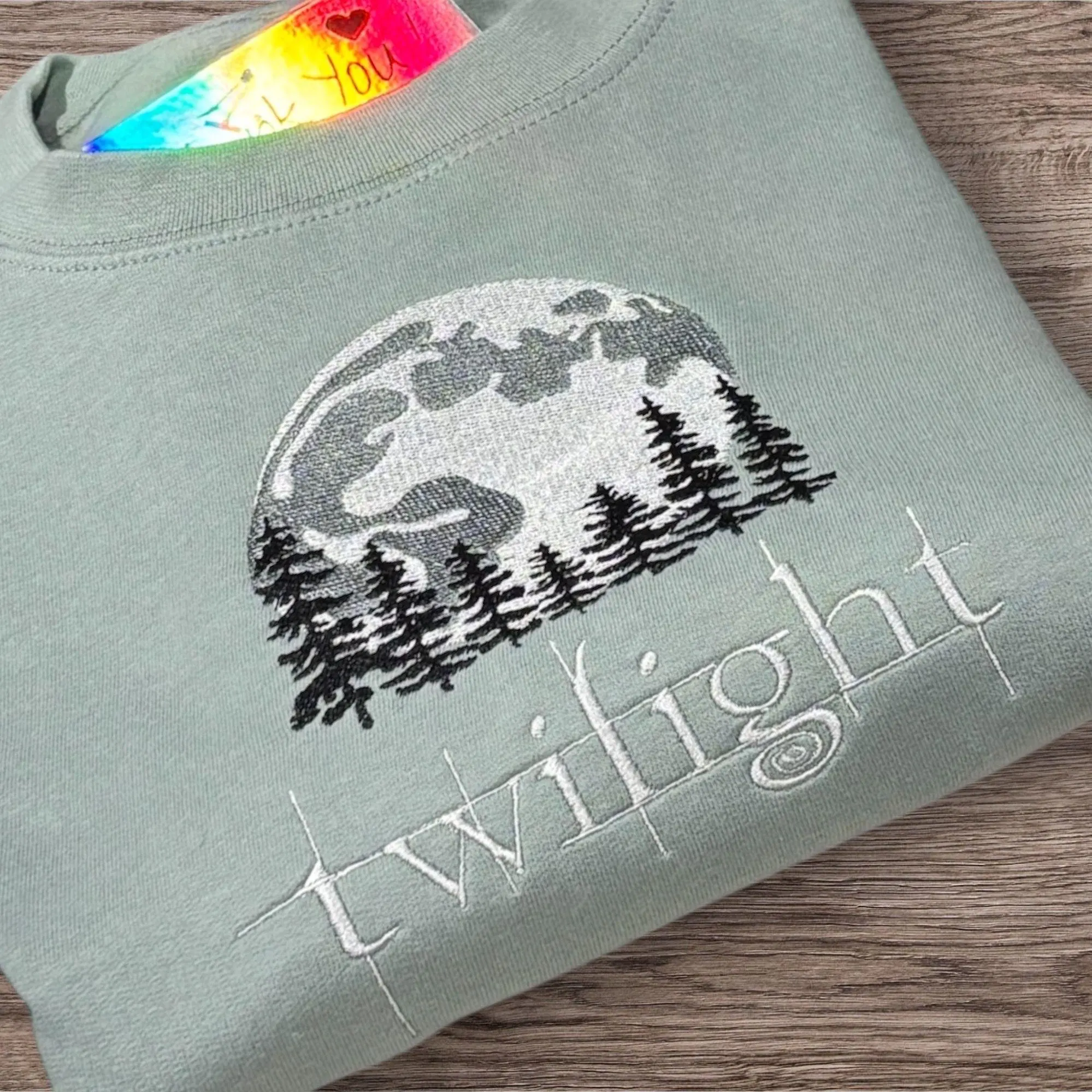 Twilight Embroidered Sweatshirt or Hoodie, Bookish Sweater, Eclipse Breaking Dawn New Moon Shirt, Twilight Saga Shirt, Readers Gift. - Image 4