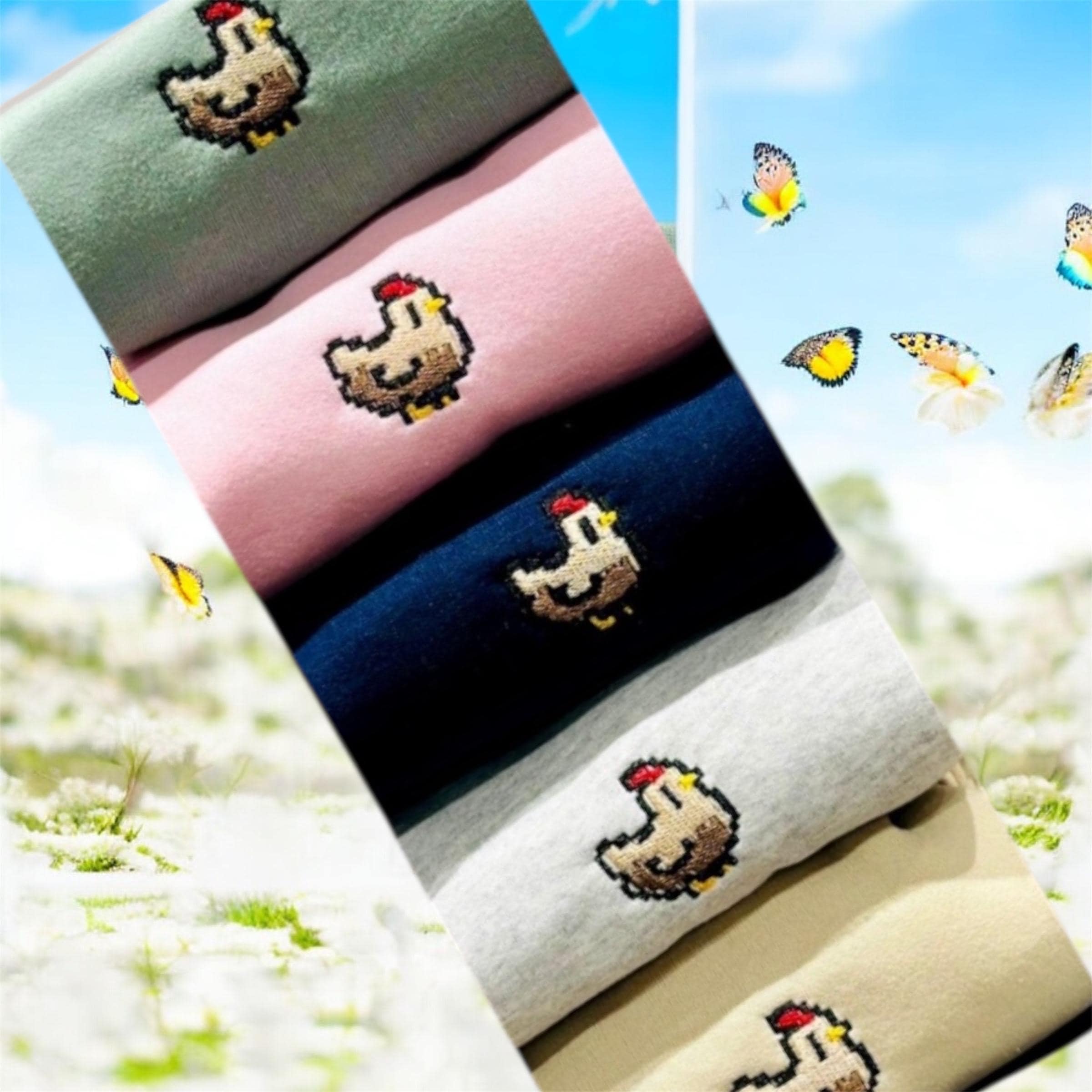 Pixel Chicken Embroidered Sweatshirt Or Hoodie - Stardew Valley Gaming Gift. - Image 8