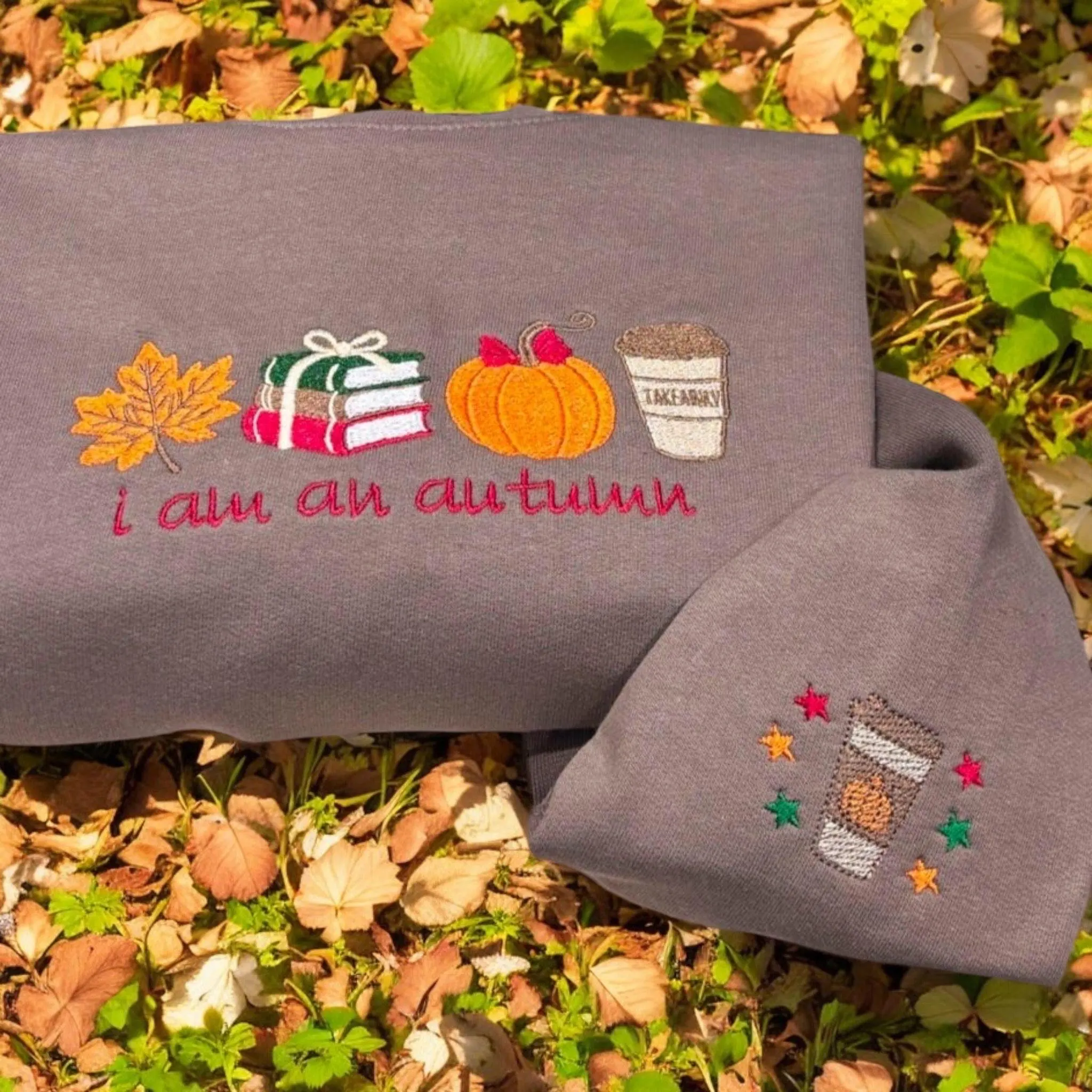 Embroidered "I am an Autumn" Sweatshirt: Gilmore Girls Inspired Crewneck - Image 5