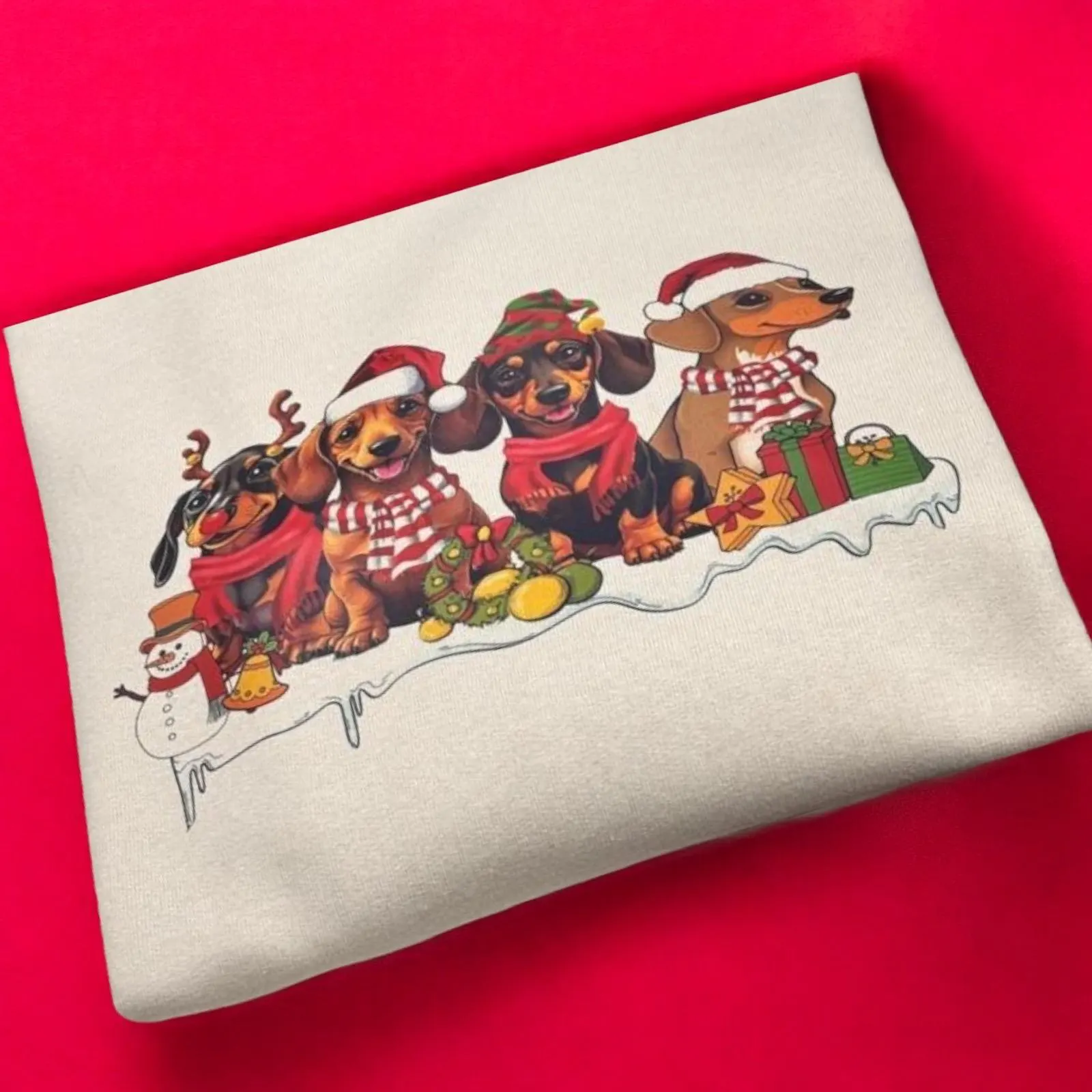 Dachshund Christmas Shirt: Festive Sausage Dog Jumper