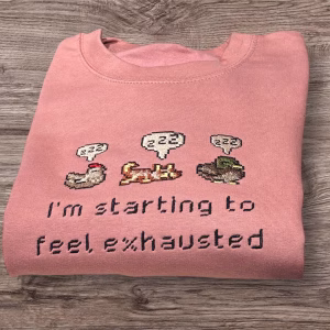 Embroidered Sleepy Animals Sweatshirt: Cozy Gaming Crewneck