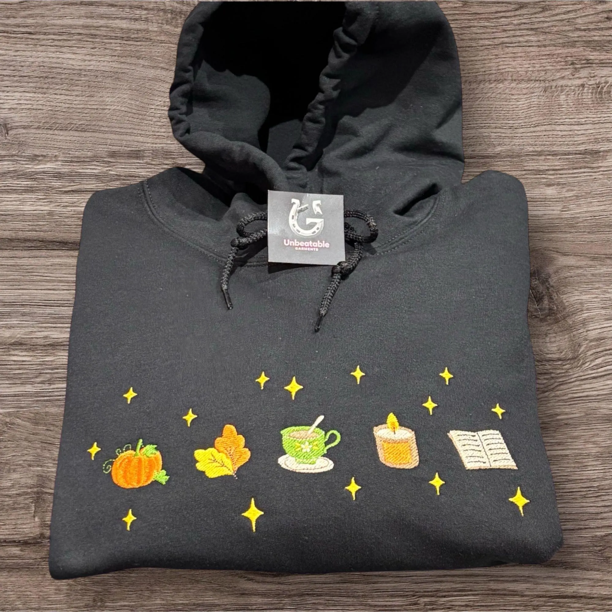 Cosy Autumn/Fall Icon Embroidered Sweatshirt Or Hoodie. - Image 5