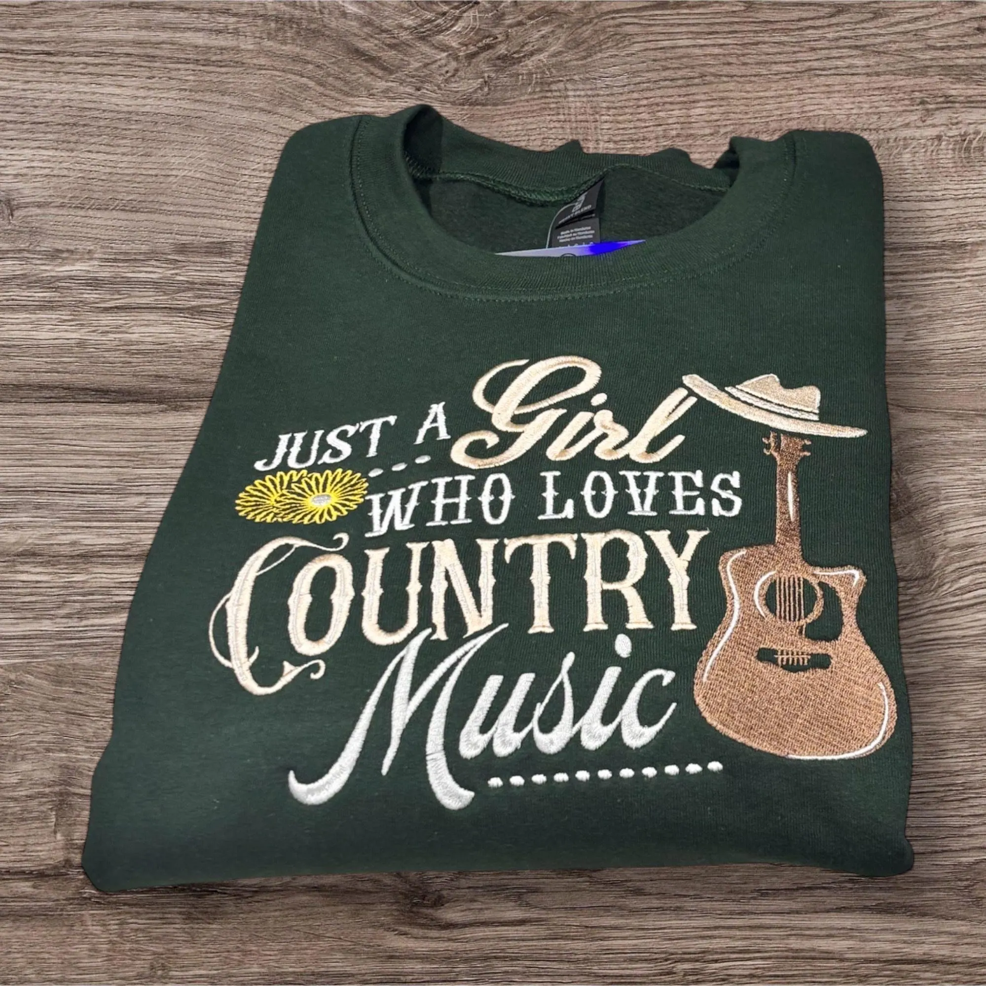 Embroidered Country Music Sweatshirt: Western Girl Hoodie - Image 3