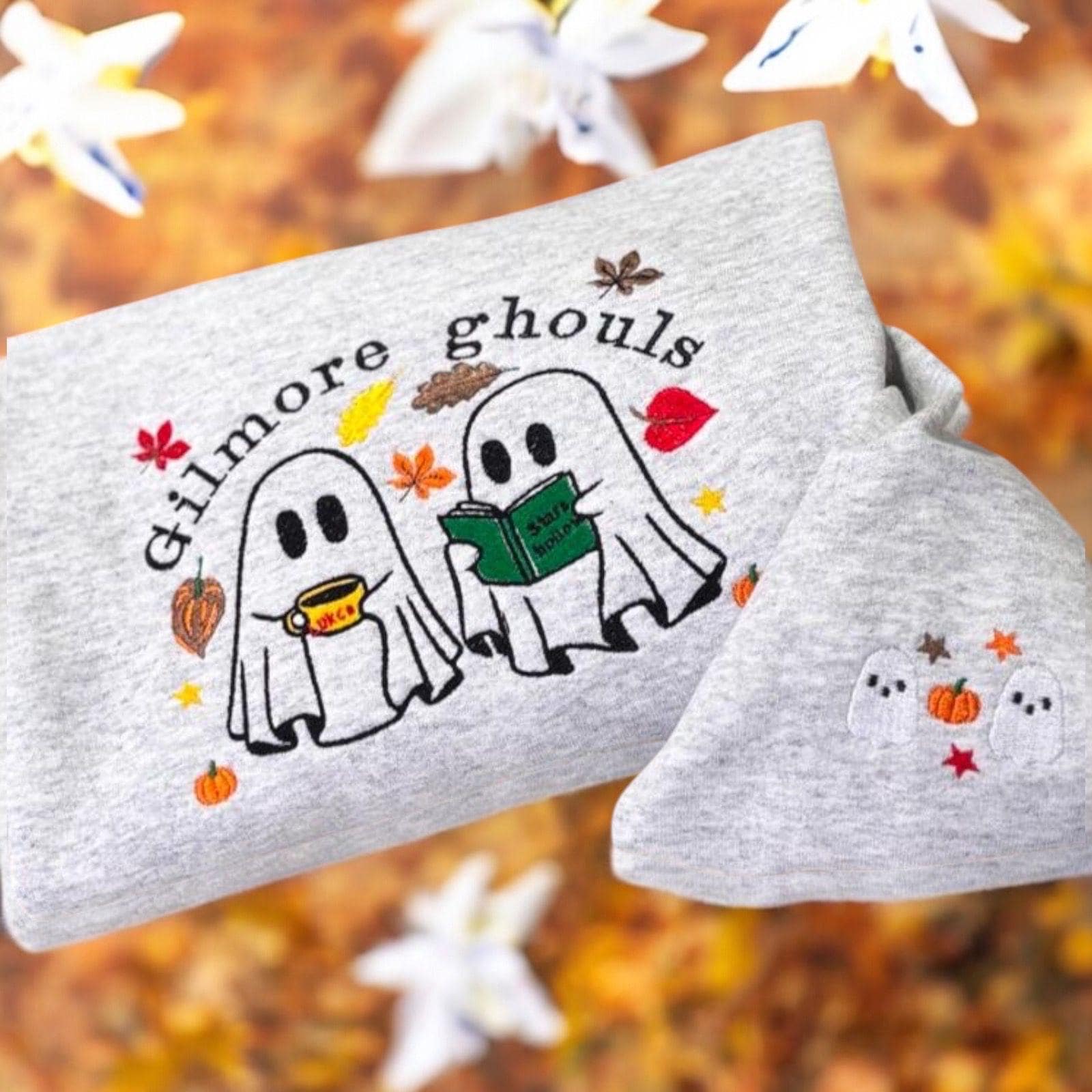 Gilmore Ghouls Embroidered Sweatshirt: Stars Hallow Halloween Jumper - Image 7