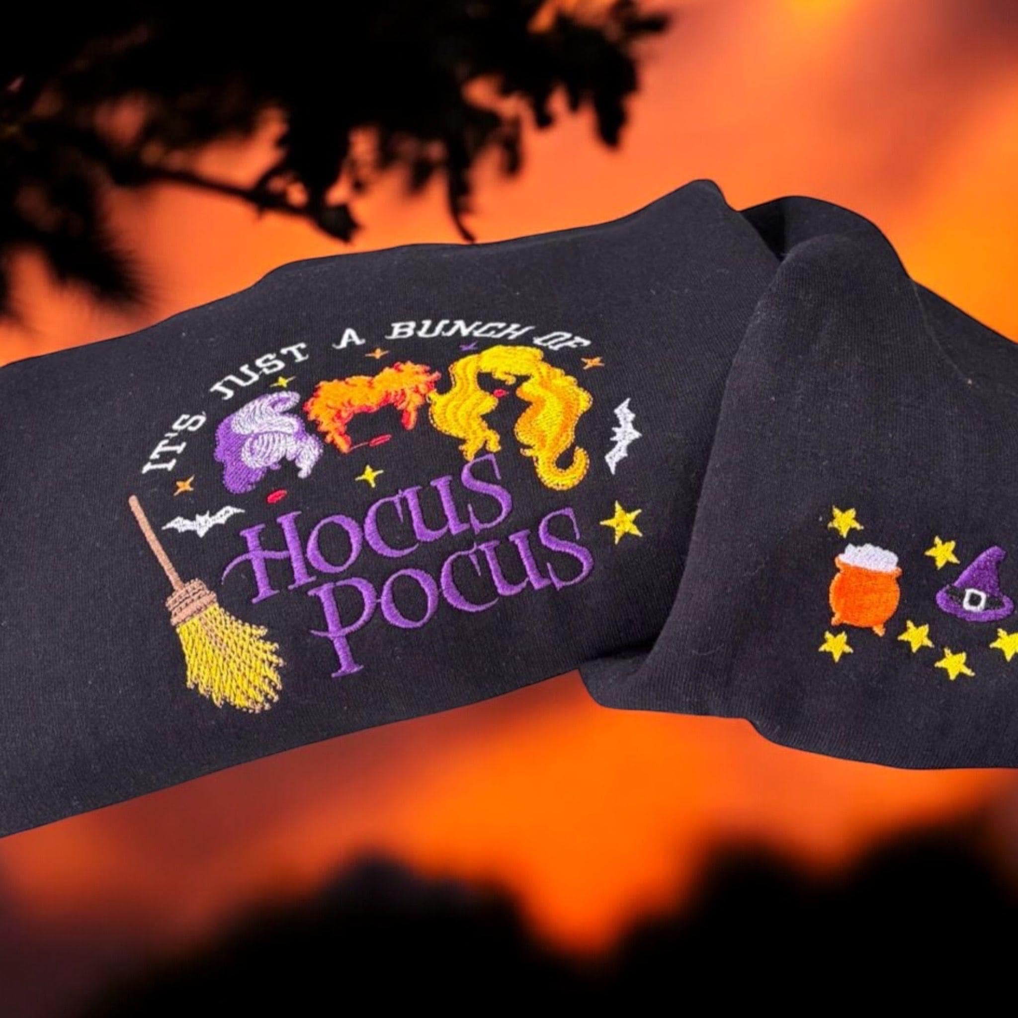 Halloween embroidered sweatshirt, movie hoodie, clothing, crewneck sweater,Halloween jumper, gift for adults. - Image 3