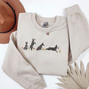 Embroidered Schnauzer Sweatshirt