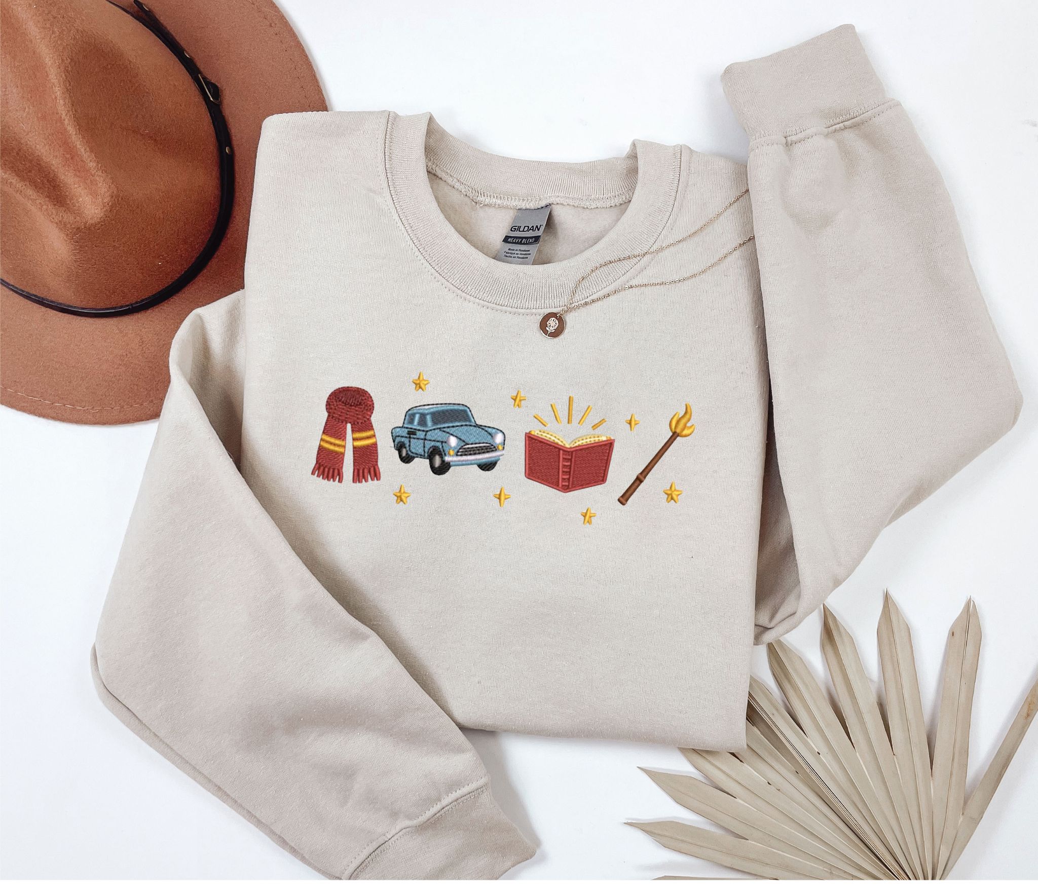 Embroidered Wizard icon sweatshirt