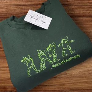 Embroidered Grinch iconic christmas sweatshirt