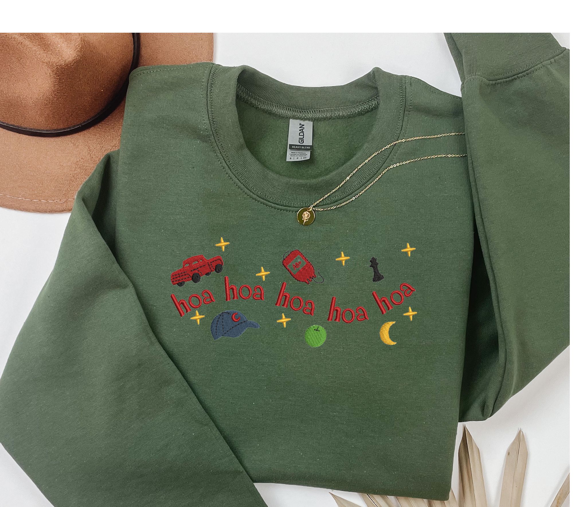 Embroidered Hoa Hoa Hoa icon sweatshirt - Image 3