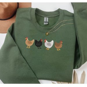 Embroidered Chicken Sweatshirt