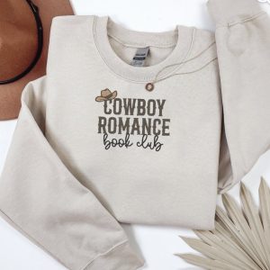Embroidered Cowboy Romance Sweatshirt: Western Bookworm Jumper