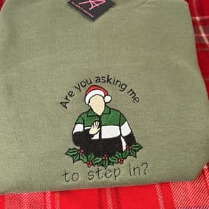 Embroidered Smithy Gavin and Stacey Christmas sweatshirt