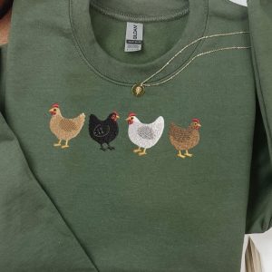 Embroidered Chicken Sweatshirt