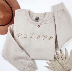 Embroidered Western icon sweatshirt