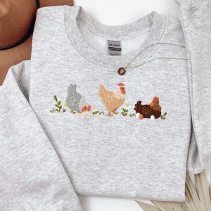 Embroidered Chicken Sweatshirt