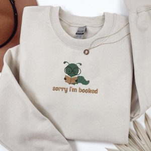 Embroidered Bookworm sweatshirt