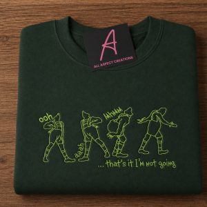 Embroidered Grinch iconic christmas sweatshirt