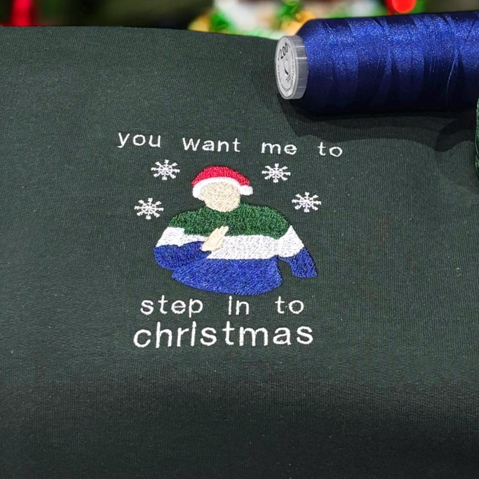 Embroidered Smithy Gavin and Stacey Christmas sweatshirt