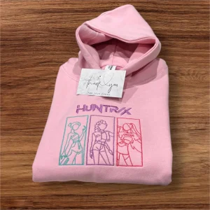 Embroidered childrens Huntrix sweatshirt