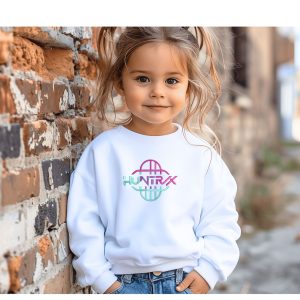 Embroidered childrens Huntrix sweatshirt