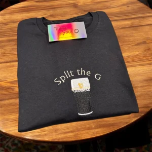 Embroidered Split the G Guinness sweatshirt