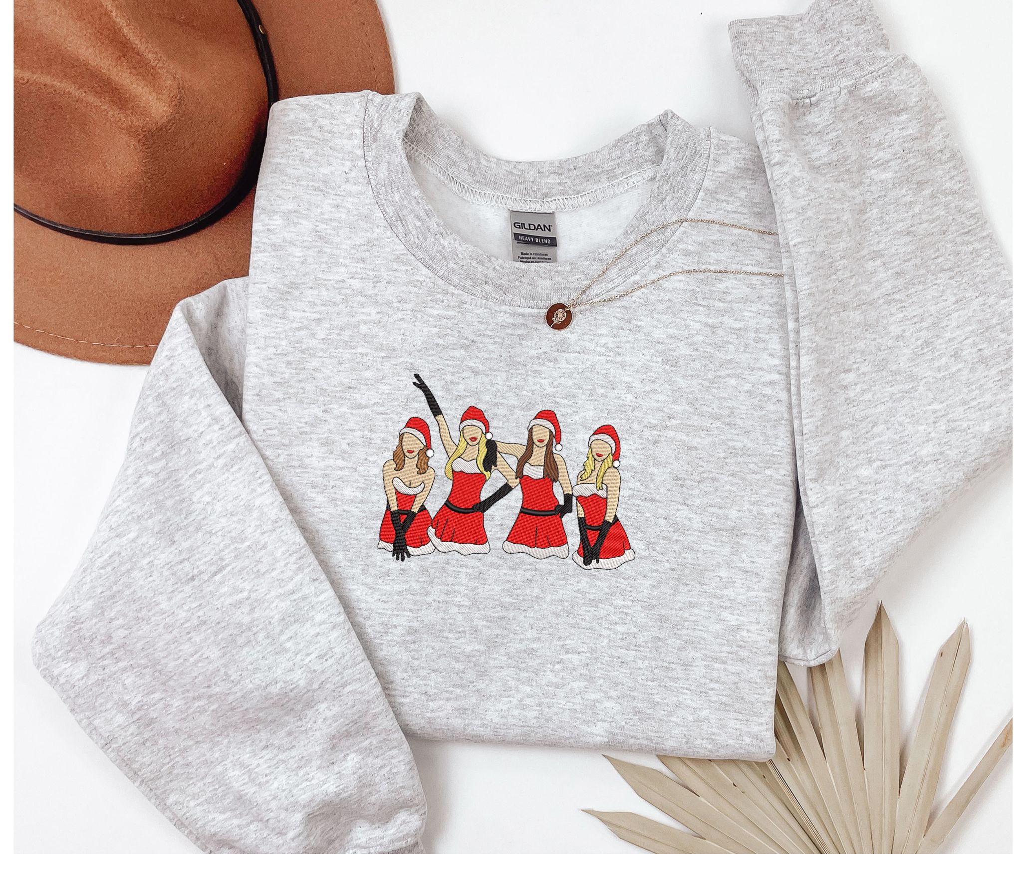 Embroidered Mean Girls christmas sweatshirt