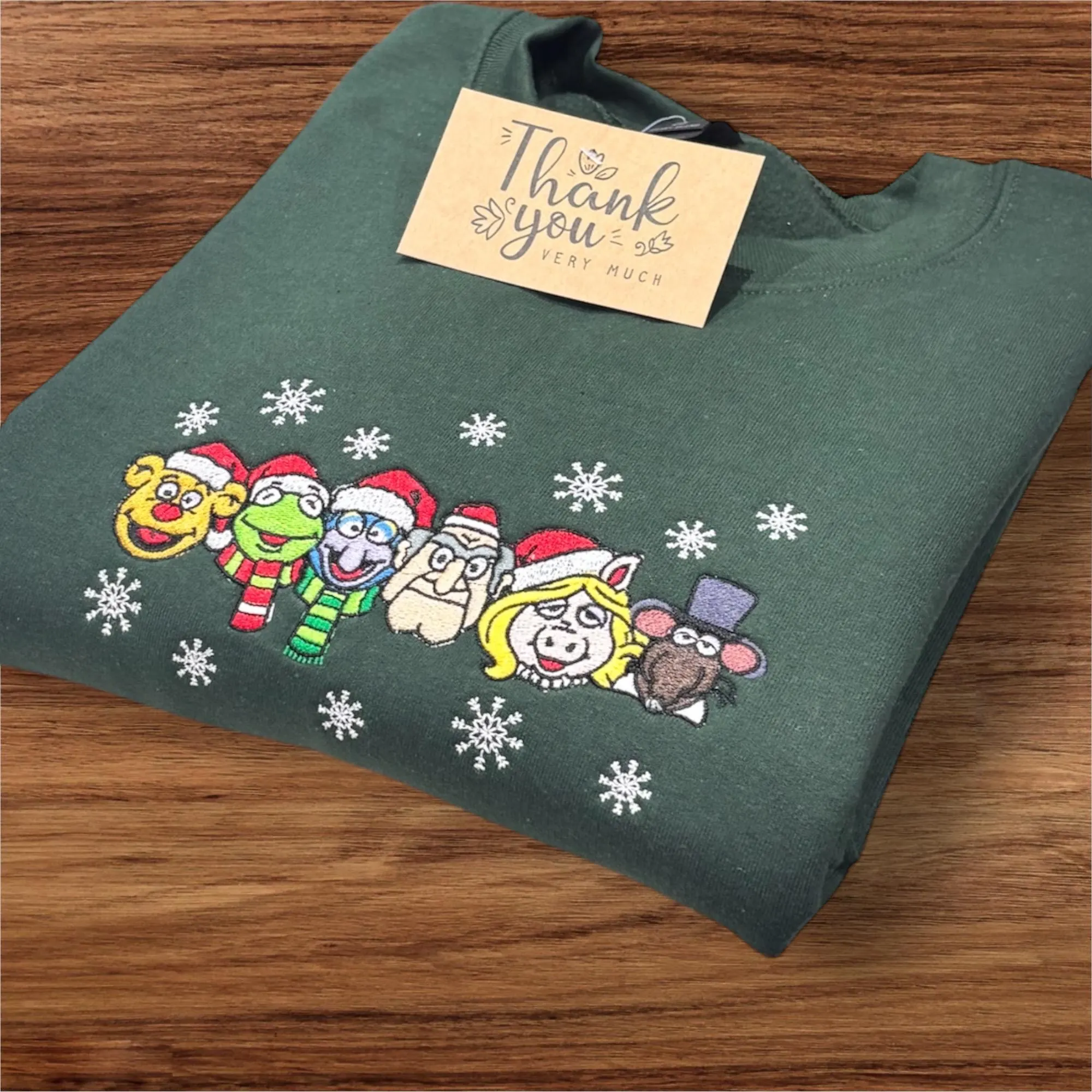 Embroidered The Muppets Christmas Carol sweatshirt - Image 4