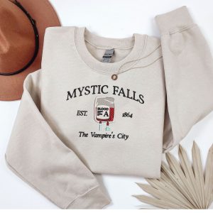 Embroidered Mystic falls sweatshirt