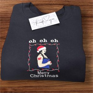 Embroidered Nessa Gavin and Stacey Christmas sweatshirt