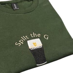 Embroidered Split the G Guinness tee