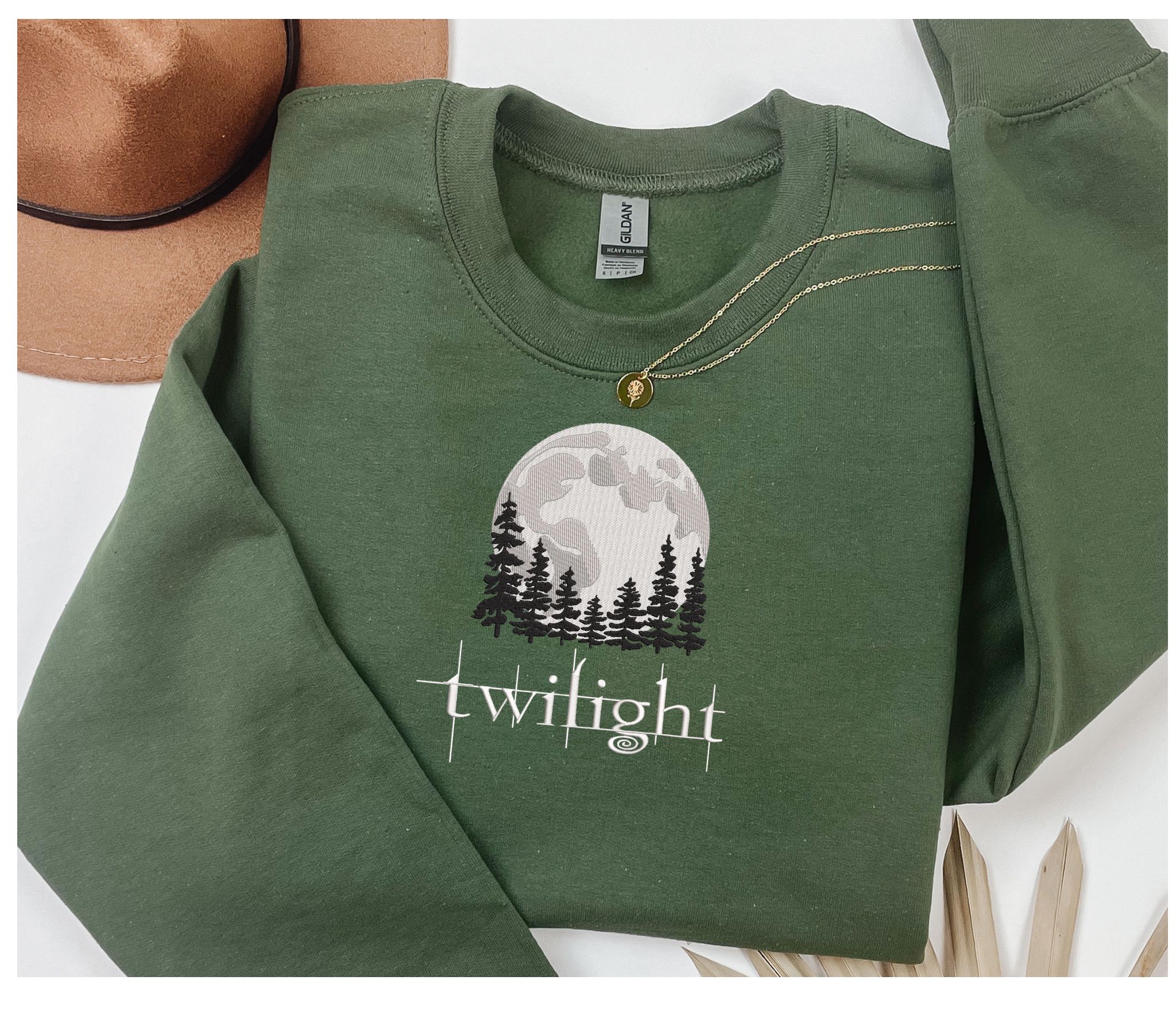 Embroidered Twilight sweatshirt