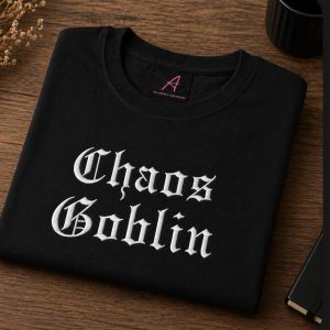 Embroidered Chaos Goblin slogan Tee