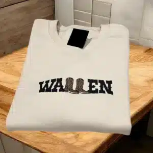 Embroidered Wallen inspired country music sweatshirt