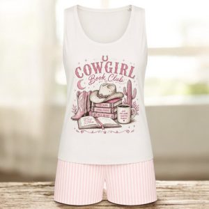 Cowgirl Book Club summer pyjama set