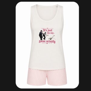 Hot Fuzz It's just the one swan actually summer pyjama set