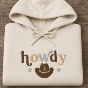 Embroidered Howdy Sweatshirt