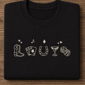 Western icon embroidered sweatshirt