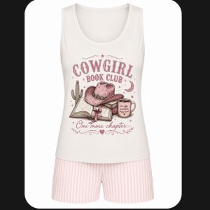 Cowgirl Book Club summer pyjama set