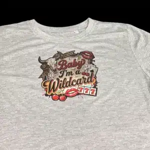 Baby i'm a wildcard western cropped tee