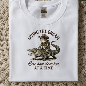 Cowboy frog bad decisions graphic T-Shirt