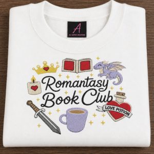 Embroidered Romantasy Book Club Sweatshirt