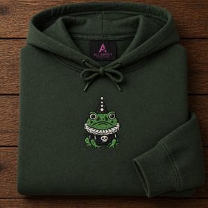 Wizard frog embroidered sweatshirt