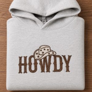 Embroidered Howdy Sweatshirt
