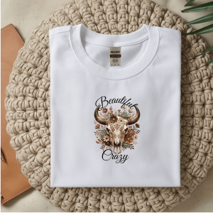 Beautiful Crazy country music graphic T-Shirt