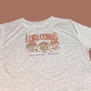 Luke Combs country music ladies cropped tee